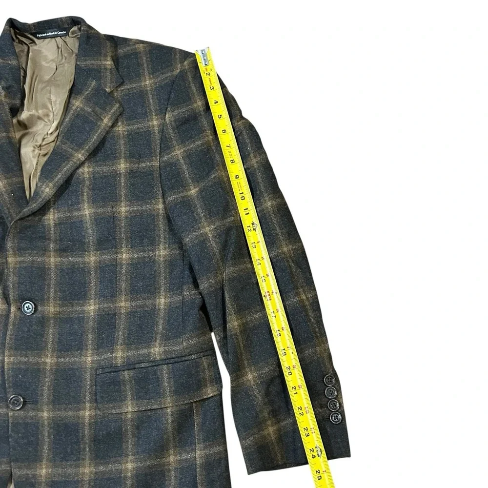Spiegel Holland & Sherry Coppley Black Label Men's Cashmere Wool Blazer Plaid‎